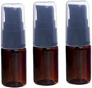 6PCS 10ML 0.34oz BPA Free Brown Empty Portable Pump Press Bottles Jars Pot Container For Makeup Foundations Cosmetic Skin Care Lotion Cream Liquid Essential Oils Serums