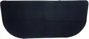 Hearth Rugs for Fireplaces Half Round, Fireproof Fireplace Mat, Silicone and Fiberglass Black Fire Resistant Pad for Fireplace Stove, Fireplace Floor Protector, Protects Floors from Sparks Embers