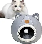 Cat Bed Cave Cat Bed 2 in 1 Soft Comfortable Pet Sofa Bed Large Size for Indoor Cats Tunnel Cat Bed 2 in 1 Soft Comfortable Sofa Bed for Anim