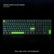 Sound Wave Color Theme Custom Keycap Set For Mechanical Gaming Keyboard Key Caps