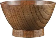 Alphax AP-913238 Soup Cup Diameter 4.6 inches (11.7 cm), Wooden Soup Bowl, Toothbrush