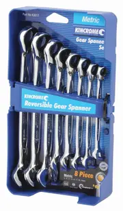 Kincrome K3017 - Combination Gear Spanner Set 8 Piece