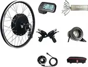 FSNEODYV Electric Bicycle Kit, 48V 2000W Front E-Bike Conversion Kit 20-29 Inch 700C Black Multiple Sets