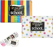 Easiest School Days Memory Album, First and Last Day of School Memory Book, School Years Keepsake Book Album, Reusable Photo Prop, Memory Keepsake Book (2pcs)