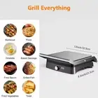 Panini Press Griller 15.8" Diagonal Non-Stick 4 Slice Sandwich Maker 1200W