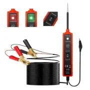 6-24V Power Short Circuit Probe Tester with LED Test Light, Green,Black