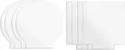 Bopfimer 2mm Acrylic Sheet Clear Cast for Plexiglass with Double Sided Protective for LED Light Base Signs DIY Display 6 Pcs