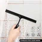 Shower Squeegee Ergonomic Shower Glass Wiper with Long Handle No Noise NuDWk