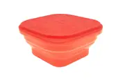 Marcus & Marcus Red Collapsible Snack Container Food Stroage Box w/Lid Silicone
