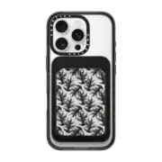 Snappy MagSafe Wallet Snappy™ BioVeg Wallet MagSafe Compatible Vintage black white woodland watercolor foliage pattern