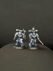 Warhammer 40k Chaos Marines (2) -Unique Collector Set -Galaxy painted -OOAK
