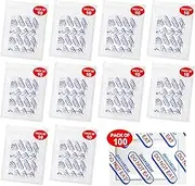 QHOWYAL 100 Packs 300CC Oxygen Absorbers (10 Packs in Individual Vacuum Bag), Food Grade Oxygen Absorbers for Long Term Food Storage, Perfect for Mylar Bags, Canning, Mason Jars