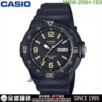 在飛比找Yahoo!奇摩拍賣優惠-【金響鐘錶】預購,全新CASIO MRW-200H-1B3,