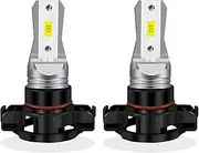 LEDYOTRY PSX24W 2504 LED Fog Light Bulbs or DRL, 4000LM Super Bright 6000K Xenon White, 12276 Fog Lights Bulb Replacement for Cars, Play and Plug (Pack of 2)