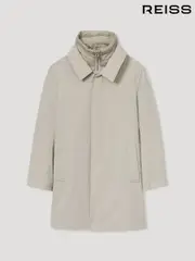 Reiss Stone Logan 13-14 yrs Gabardine Coat with Removable Gilet (E11109) | $220 - $240