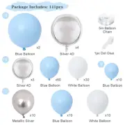 Macaron Blue Balloon Garland Kit Reusable Macaron Blue Balloon Arch Kit jevgf