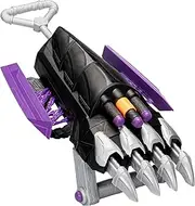 Marvel Mech Strike Mechasaurs Black Panther Sabre Claw Blaster, NERF Blaster with 3 Darts, Role Play Super Hero Toys for Kids Ages 5 and Up