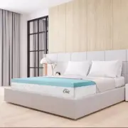 Cooling Gel Memory Foam Mattress Topper : 3 In. King Size : Medium Firm : Centau