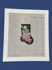 Christmas Candy Micro Mini Stocking Associated Talents HP Needlepoint Canvas