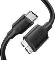 UGREEN USB C to Micro 3.0 Cable Type C to Micro B External Hard Drive Cord Fast Data Transfer Charging Cables Compatible with Seagate, WD, Toshiba Drives, Portable SSD/HDD, Camera, MacBook, 0.25M