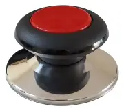Melzon Cookware Universal Replacement Pot Lid Cover Knob Handle - Black/Red