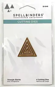 Spellbinders Shape Cutting Dies Set - TRIANGLE STACKS - 4 Nested Dies S1-049
