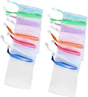 minkissy Pcs Bubble Net Soap Foaming Net Cleansing Handmade Wall Mountable Soft Texture Quick Dry Random