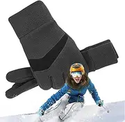 [Generic] Winter Gloves Women | Winter Gloves Warm Touchscreen Thermal Gloves - Windproof Insulated Gloves Non-Slip Men Gloves for Hiking & Driving