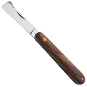 Antonini Traditional Straight Grafting Knife - Guibourtia Wood / Satin