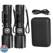 Tommax Flashlights High 20,000 Lumens Rechargeable - Super Bright LED Small P