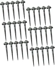 IWOWHERO Hoof Nails 50pcs Metal Horseshoe Nails Made for Horse Fixation High Reliability
