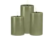 Maxwell & Williams: Let's Get Lit LED Flameless Candle Set of 3 - Pine (7.5cm)
