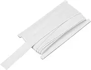 uxcell Double Fold Bias Tape for Sewing 1 Inch x 12 Yards Satin Pre-fold Continuous Binding Tape for Seaming Quilting Hemming Binding DIY Crafts, White