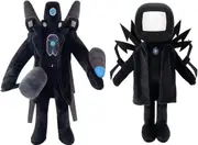 2pcs Skibidi Toilet 11" Plush - Speakerman Bosses & Cameraman Stuffed Dolls