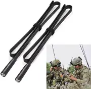2x Dual Band VHF UHF 42.5" Foldable CS Tactical SMA Ham Radio Antenna for UV-5R