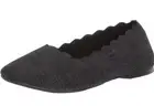 Skechers Womens Cleo-Newford Black Casual Flats Size 6 Air-Cooled Memory Foam