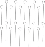 50Pcs Stainless Steel Skewers for Barbecue Durable Meat String Grilling Tools BBQ Accessories for Family Gatherings Outdoor Cooking