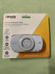 Woods 50101WD / 24 Hour Mechanical Timer Indoor Plug-In Polarized Outlet