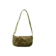 Fashion Trend Women Retro Shoulder Bag Stylish Tie Dye Print Clutch Purse Lightweight Handbag Zipper Closure Casual Tote
