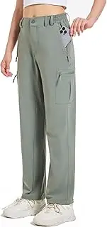 [APWKL] Women's Cargo Pants Hiking Pants Women Travel Pants Women Waterproof 4 Pockets Stretchy Quick Dry Lightweight