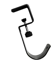 Under Desk Headphone Hanger, Bag Hook for Table - Adjustable Metal Hook for Backpack - Clamp On Desk Headphone Hanger for Bedroom, Classroom, Desktop
