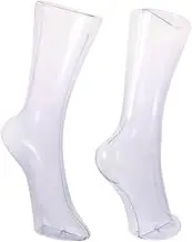ULTECHNOVO Magnetic Foot Mannequin for Socks 2pcs Anklet Display Props Plastic Sock Model Holder