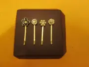 SET OF 4 BOBBY PINS NEW NO BOX TOP