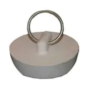 LARSEN 02-3205 Sink Stopper, White Hollow Rubber, 1-1/8'' To 1-1/4''-in. Drain