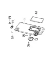 Genuine Mopar Visor Right 6NN29HL1AE