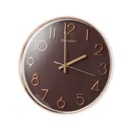 Minimalist Design Coffee Round Analog Wall Clock 33 cm