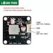 LASER TREE 20/40/80W Laser Driver for Laser Engraving Cutting Head Laser Module