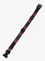 Marvel Deadpool Symbol Collar For Dogs By Buckle Down - Small - New, With Tags