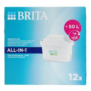 【BRITA】歐洲製 BRITA MAXTRA Pro All-in-1 濾芯12入 MAXTRA濾水壺適用(原裝平輸)