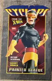 NEW BOWEN DESIGNS CYCLOPS X-MEN”RETRO” VERSION PAINTED STATUE 13" TALL /2000 NIB